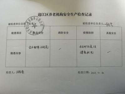 迎江區養老服務機構疫情防控及綜合安全檢查情況通報